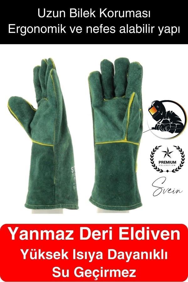 Yüksek Isıya Dayanıklı Eldiven Rahat Tasarım Kaynak Yangın Su Geçirmez Fırın Tutacak Tımar Taşıma - Image 1