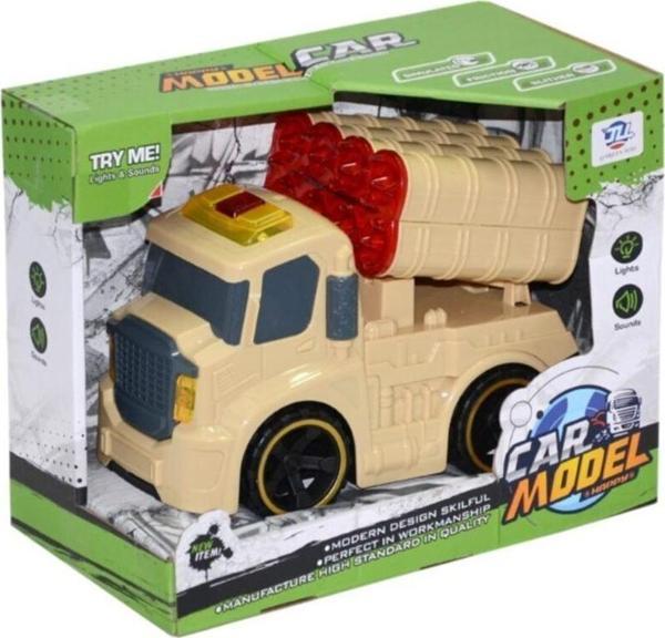 Canem Oyuncak Sürtmeli Sesli Işıklı Askeri Araçlar (Karışık Model 1 Adet) 8899-5A - Image 1