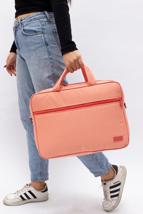 Kaff Pudra Unisex 15.6'' Suya Ve Darbeye Dayanıklı Fonksiyonel İç Bölmeli Bilgisayar Evrak Laptop Çantası - Image 1