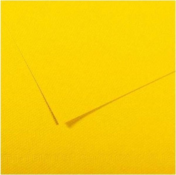 Canson Dokulu Fon Kartonu Mi-Teintes 50X65Cm Sarı 160 Gr 112Ylw 31032S093 (10 Lu Paket) - Image 1