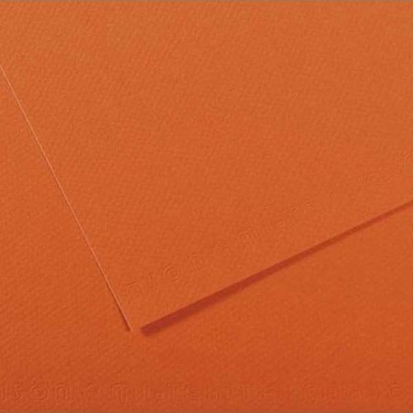 Canson Dokulu Fon Kartonu Mi-Teintes Sh Canmt 50X65Cm 160 Gram Org Turuncu 453 31032S105 (10 Lu Paket) - Image 1