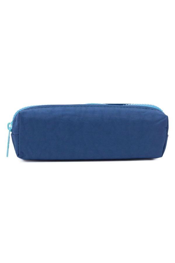 Kaff 01106 Civit Mavi Krinkıl Kumaş Unisex Tek Bölmeli Suya Dayanıklı Parmak Kalemlik Kalem Kutusu - Image 1