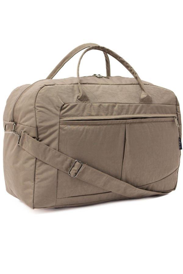 Kaff Büyük Boy Kahverengi Unisex Önü Cepli Ayarlanabilir Omuz Askılı  Seyahat Çantası -00815 - Image 1