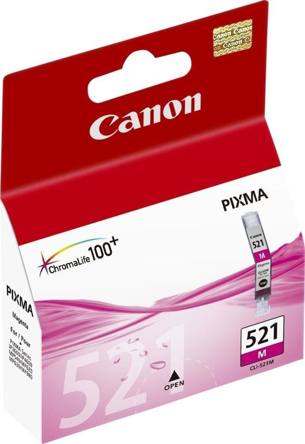 Canon Cli-521M Magenta Kırmızı Mürekkep Kartuş Mp260-540-550-560-620-630 Mx860-870 - Image 1