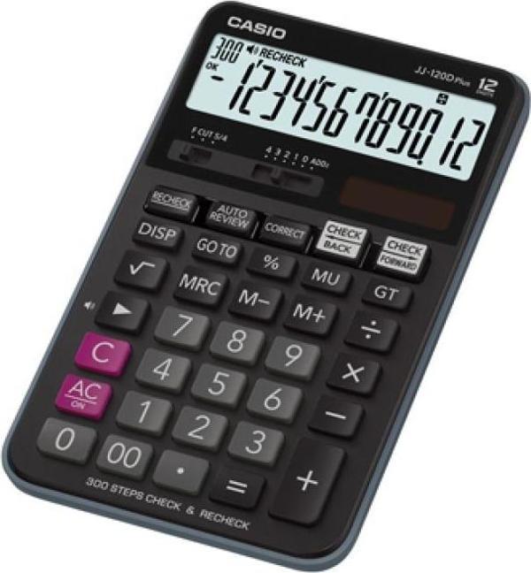 Casio 12 Hane İşlem Kontrollü Masa Üstü Hesap Makinesi Jj-120D Plus - Image 1