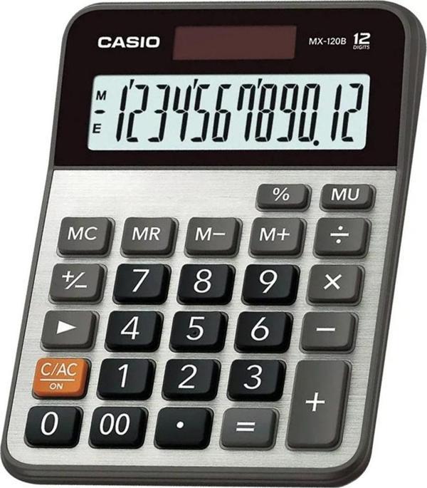 Casio 12 Hane Masa Üstü Hesap Makinesi Dx-120B - Image 1