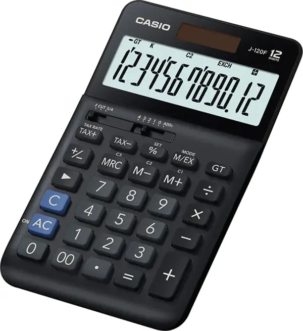 Casio 12 Hane Masa Üstü Hesap Makinesi J-120F - Image 1