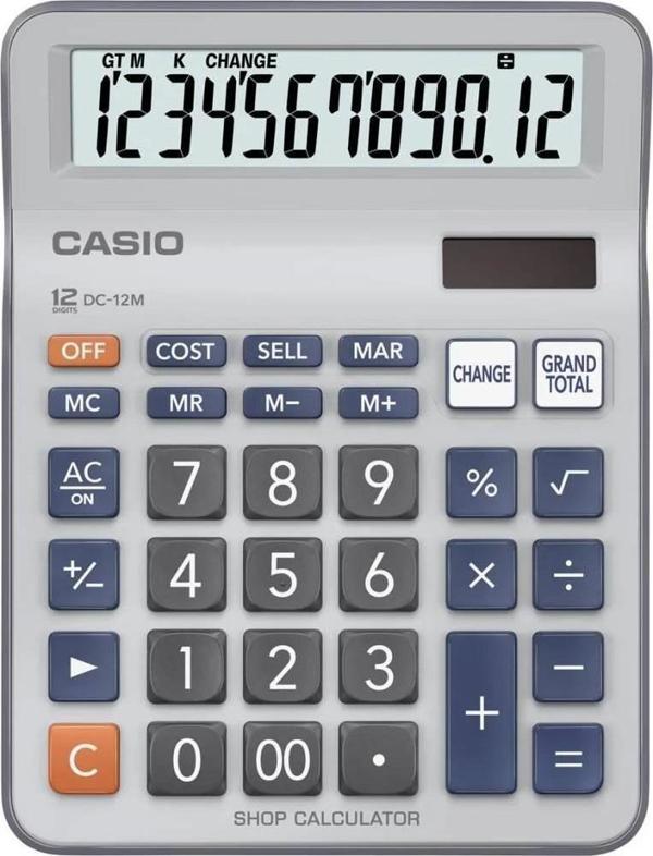 Casio Dc-12M-W 12 Hane Masa Üstü Hesap Makinesi - Image 1
