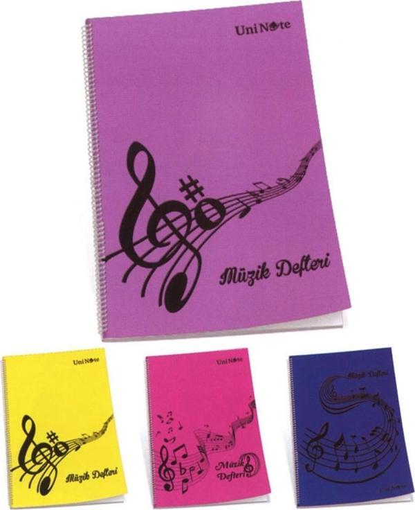 Çınar Uninote A4 Müzik Defteri Spiralli Jazz 30 Yaprak (12 Li Paket) - Image 1