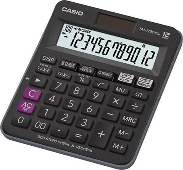 Casio Plus İşlem Kontrollü 12 Hane Masa Üstü Hesap Makinesi Mj-120D - Image 1