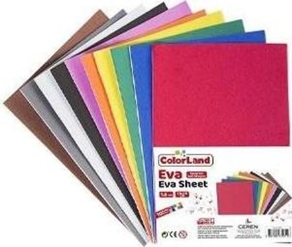 Colorland Simli Eva 1,8 Mm 10 Renk 20X30 Cm EVA03 - Image 1