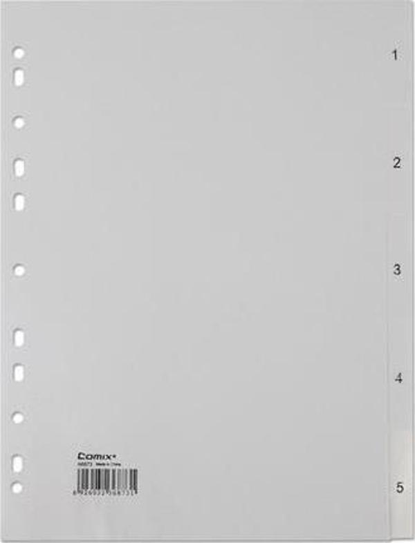 Comix A4 Seperatör 1-5 Rakamlı Plastik İx905 - Image 1