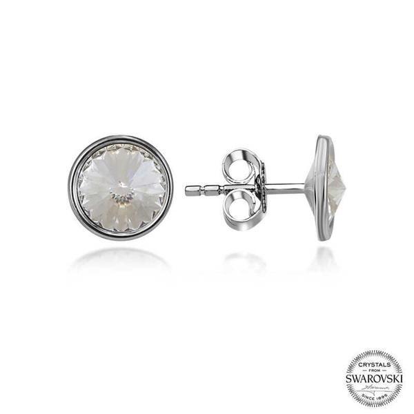 Swarovski Crystal Taşlı Gümüş Çivili Kadın Küpe SL5208 - Image 1
