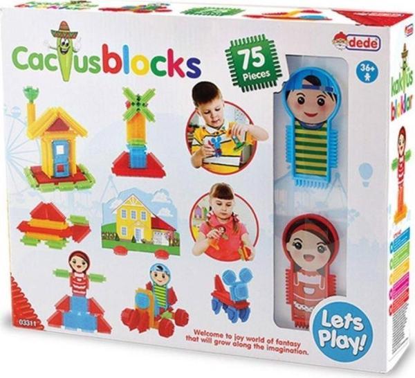 Dede Oyuncak Kaktüs Bloklar 75 Parça Lego 03311 - Image 1