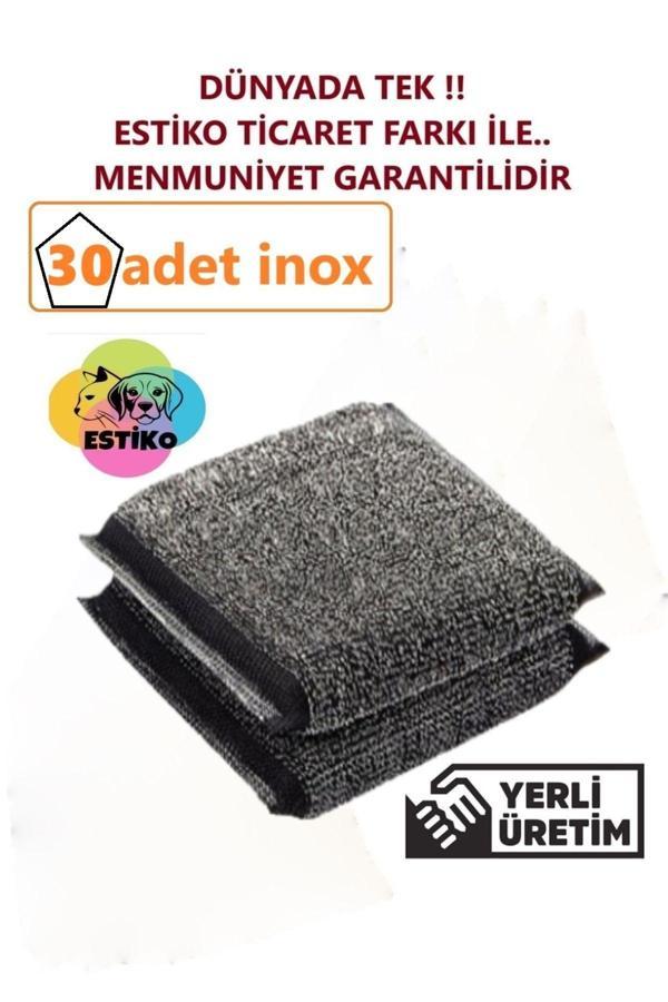 Sihirli Inox Paslanmaz Telli Bulaşık Süngeri 30 Adet Ultra Sihirli Sünger - Image 1