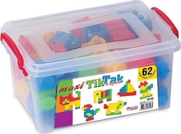 Dede Oyuncak Maxi Tik-Tak Lego Puzzle Küçük Boy Box 62 Parça 03148 - Image 1