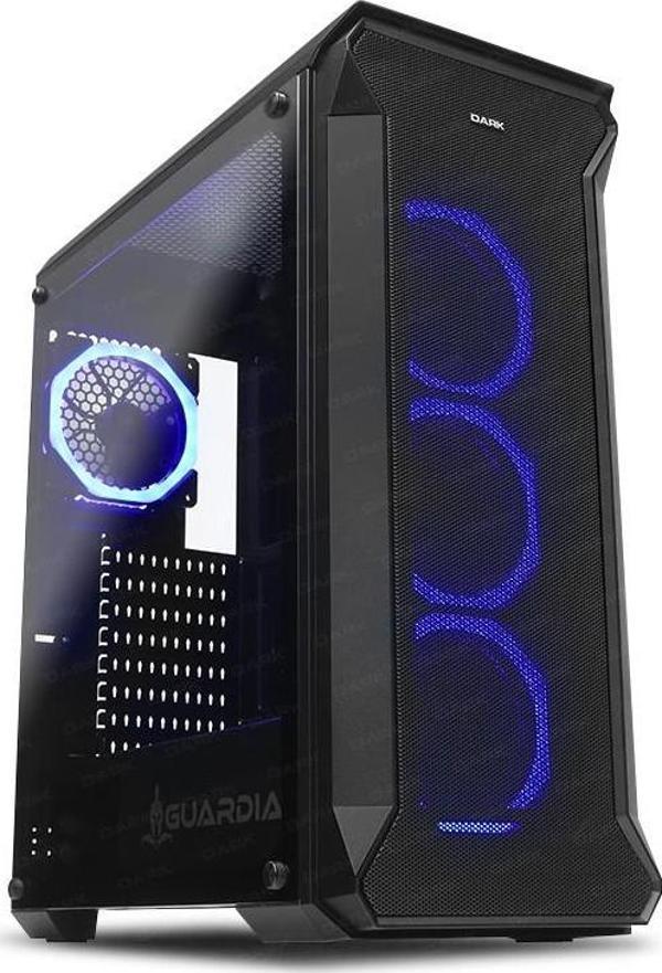 Dark Guardian 4X12Cm Dual Rgb Fan Usb3.0 T-Glass Atx Oyuncu Bilgisayar Kasası DKCHGUARDIAN - Image 1