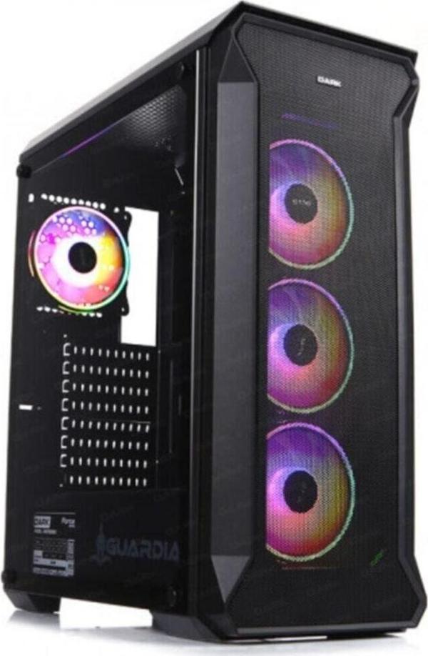 Dark Guardian Pro 4X12Cm Adreslenebilir Rgb Fan Usb3.0 T-Glass Atx Oyuncu Kasası Boş Bilgisayar Kasası - Image 1