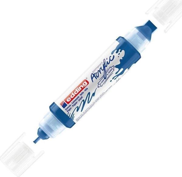 Edding Akrilik Kalem 3D Double Liner Anzer Mavi 903 (5 Li Paket) - Image 1