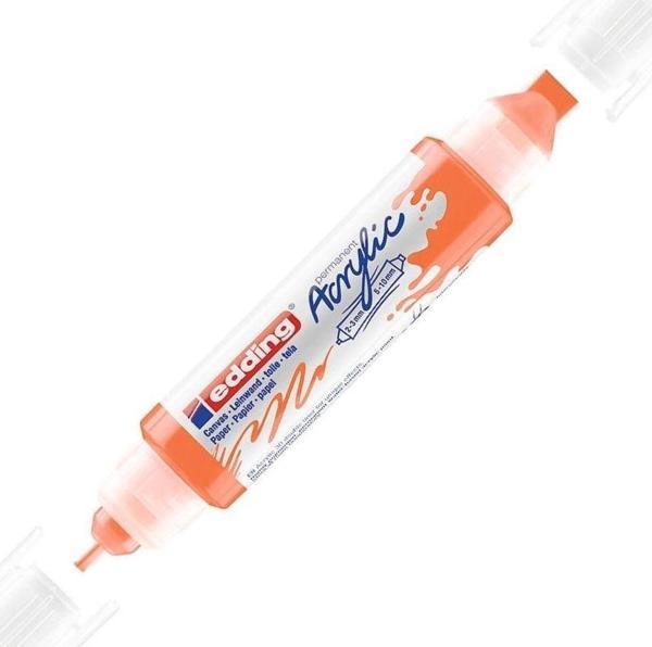 Edding Akrilik Kalem 3D Double Liner Fosforlu Turuncu 066 (5 Li Paket) - Image 1