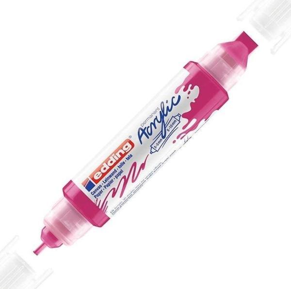 Edding Akrilik Kalem 3D Double Liner Telemagenta 909 (5 Li Paket) - Image 1