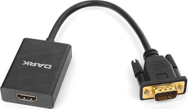 Dark Vga To Hdmi Dönüştürücü Siyah - Image 1
