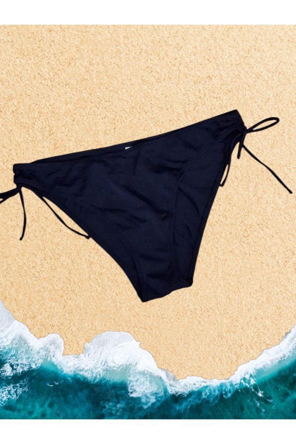 Sunsurf Yandan Büzgülü Slip Bikini Altı Siyah Siyah 42 - Image 1