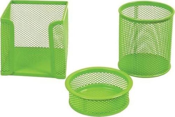 Drt Kalemlik Masa Takımı Düz Renkler 3 Lü Set Yeşil 410 - Image 1