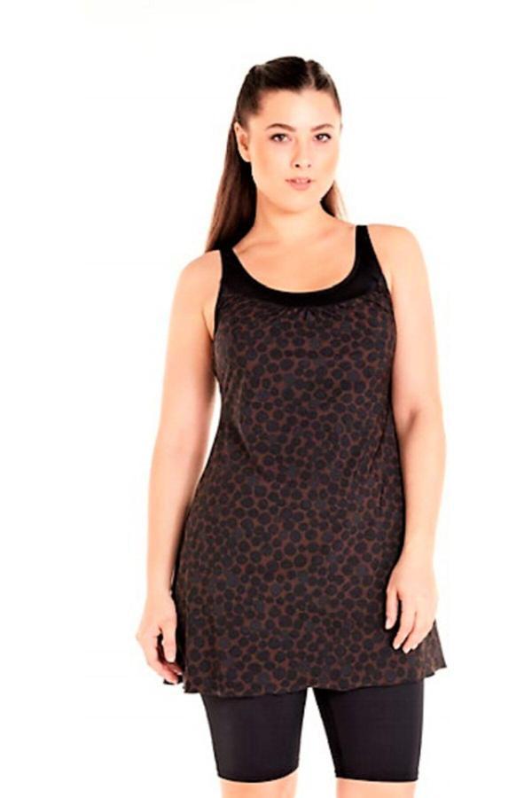 Sunsurf Büyük Beden Askılı Taytlı Mayo Siyah 44 - Image 1