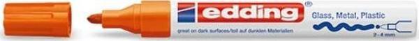 Edding Markör Boya Kalemi 2-4 Mm Yuvarlak Uçlu Turuncu 750 (10 Lu Paket) - Image 1