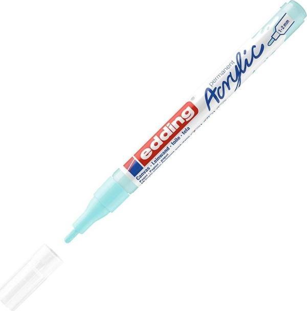 Edding Markör Kalem Akrilik İnce Uçlu Pastel Mavi 916 (10 Lu Paket) - Image 1