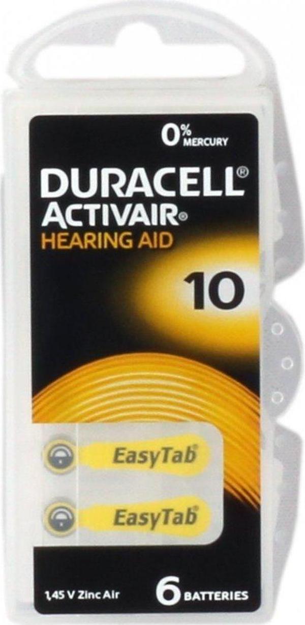 Duracell 10 Numara Düğme Kulaklık Pili 6 Lı Paket - Image 1