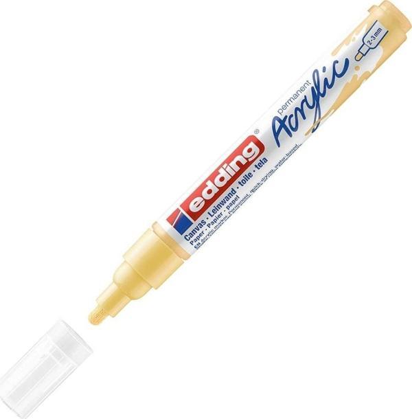 Edding Markör Kalem Akrilik Orta Uçlu Pastel Sarı 915 (10 Lu Paket) - Image 1
