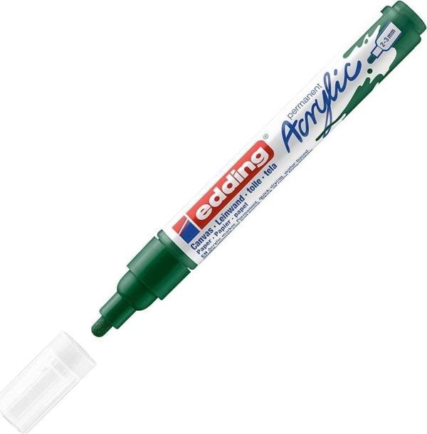 Edding Markör Kalem Akrilik Orta Uçlu Yosun Yeşili 904 (10 Lu Paket) - Image 1