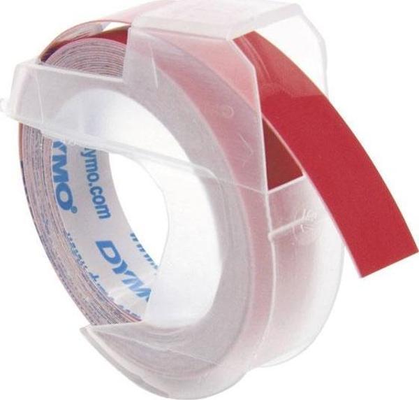 Dymo Kabartma Şerit 9Mm X 3Mt Kırmızı (10 Lu Paket) S0898150 - Image 1