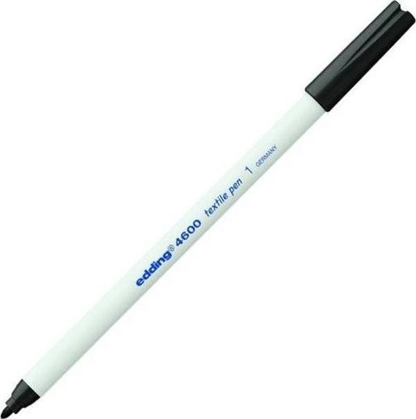 Edding T-Shirt Kalemi Kumaş Kalemi Yuvarlak Uçlu 1 Mm Siyah 4600 (10 Lu Paket) - Image 1