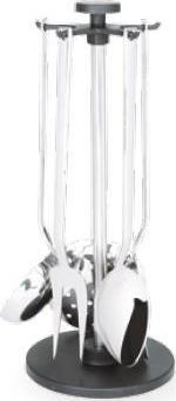 FMS Silver Plastik Askılı 6 Parça Servis Kepçe Takımı - Image 1