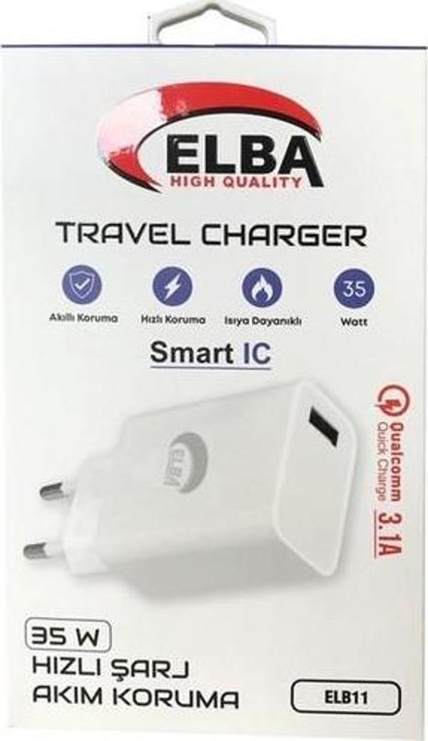 Elba Elb11 Elb-35W Usb 35W Hızlı Şarj Akım Koruma Ev Şarj Kafası - Image 1