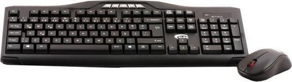 Elba Q Usb Siyah Kablosuz Klavye Mouse Set Multimedya Tuşlu Ec-266 - Image 1