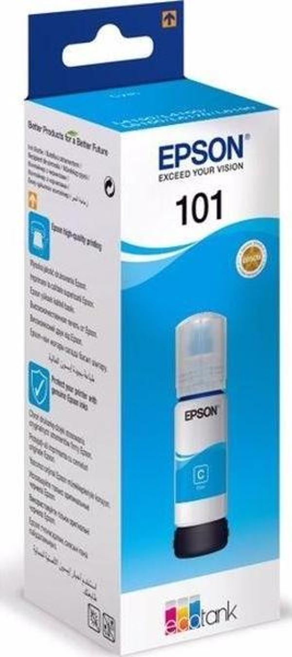 Epson 101 Cyan Mavi Şişe Mürekkep T03V24A L4150-4160-6160-6170-6190 - Image 1