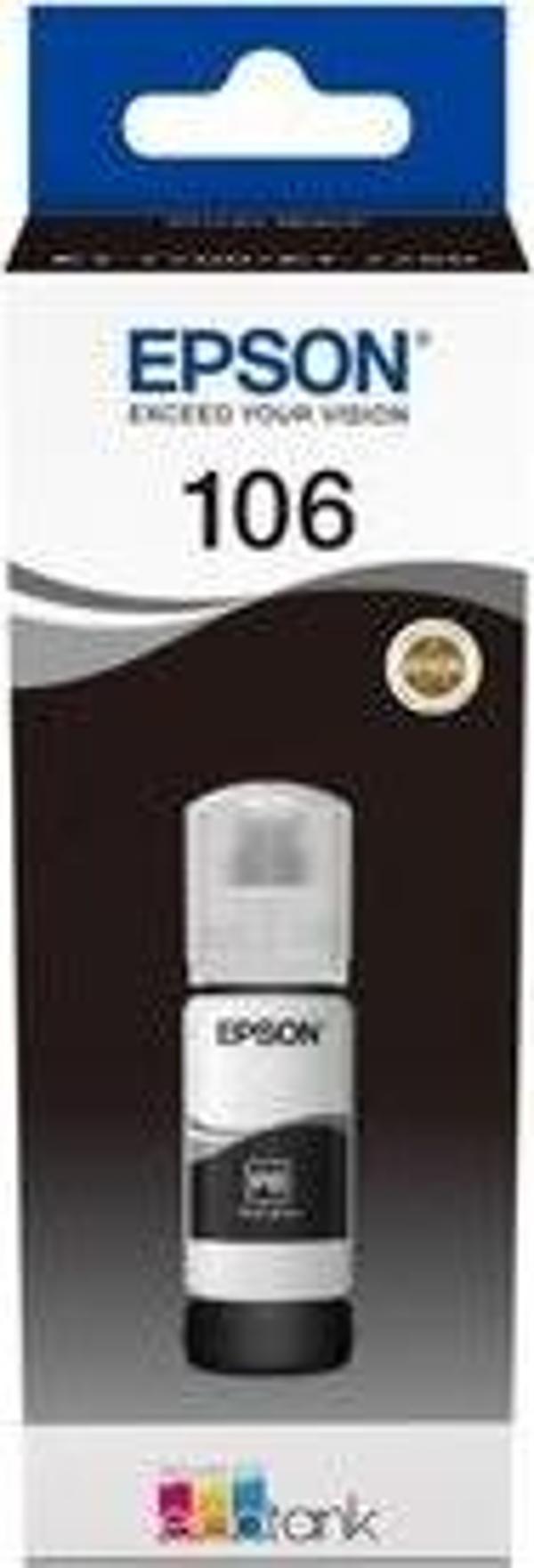 Epson 106 Photo Black Foto Siyah Şişe Mürekkep T00R140 L7160-7180 - Image 1