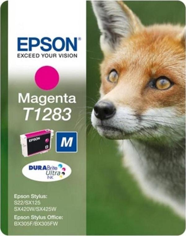 Epson Bx305 Sx125-425 Magenta Kırmızı Mürekkep Kartuş T12834022 - Image 1