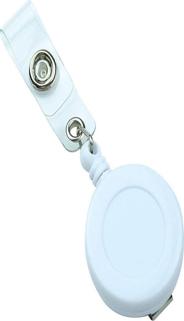 Factory Yaka Kartı Askı Yoyo Beyaz 700B (50 Li Paket) - Image 1