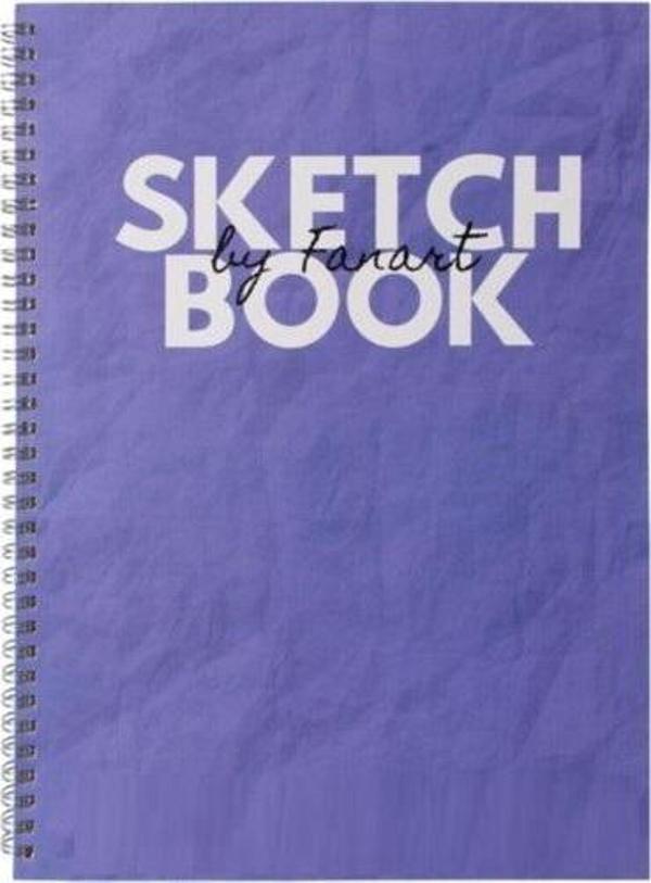 Fanart Sketch Pad Academy A4 Mavi 80 Gr Sp 50 Yaprak Eskiz Defteri F-8681 - Image 1