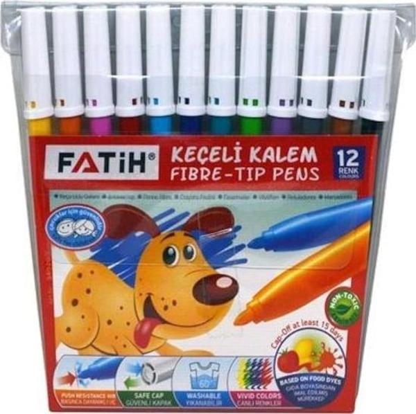 Fatih Keçeli Kalem Slim 12 Renk 34015 - Image 1
