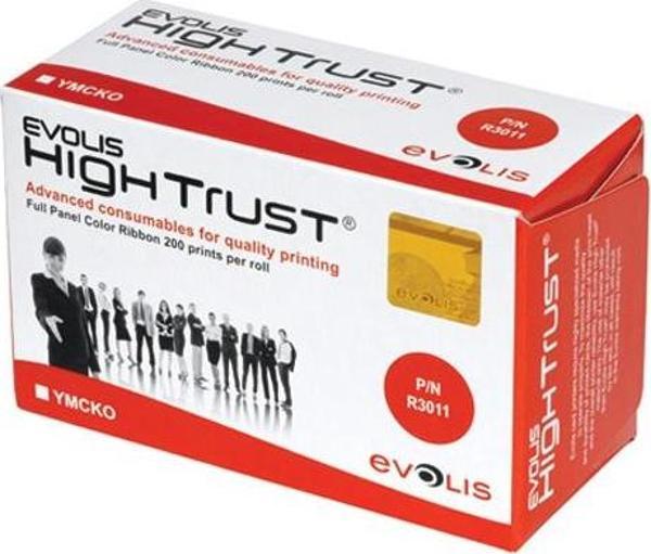 Evolis Tam Panel Ymcko Renkli Ribbon R3011 200 Baskı - Image 1