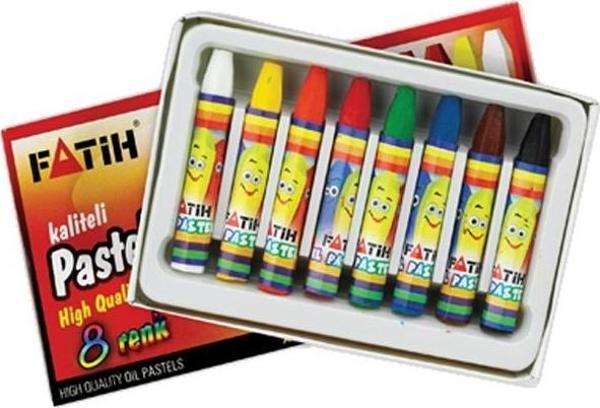 Fatih Pastel Boya 8 Renk King Size - Image 1