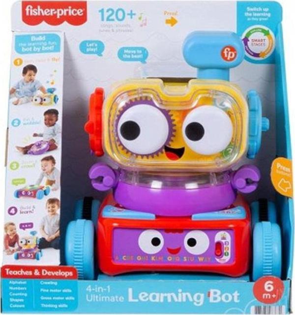Fisher-Price Oyuncak 4Ü1 Arada Eğlenceli Robot (Tr-En) HCK43 - Image 1