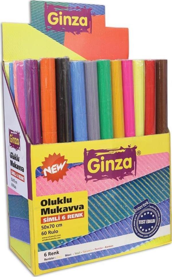 Ginza Oluklu Karton Standart Renkler (60 Lı Set) No:964 - Image 1