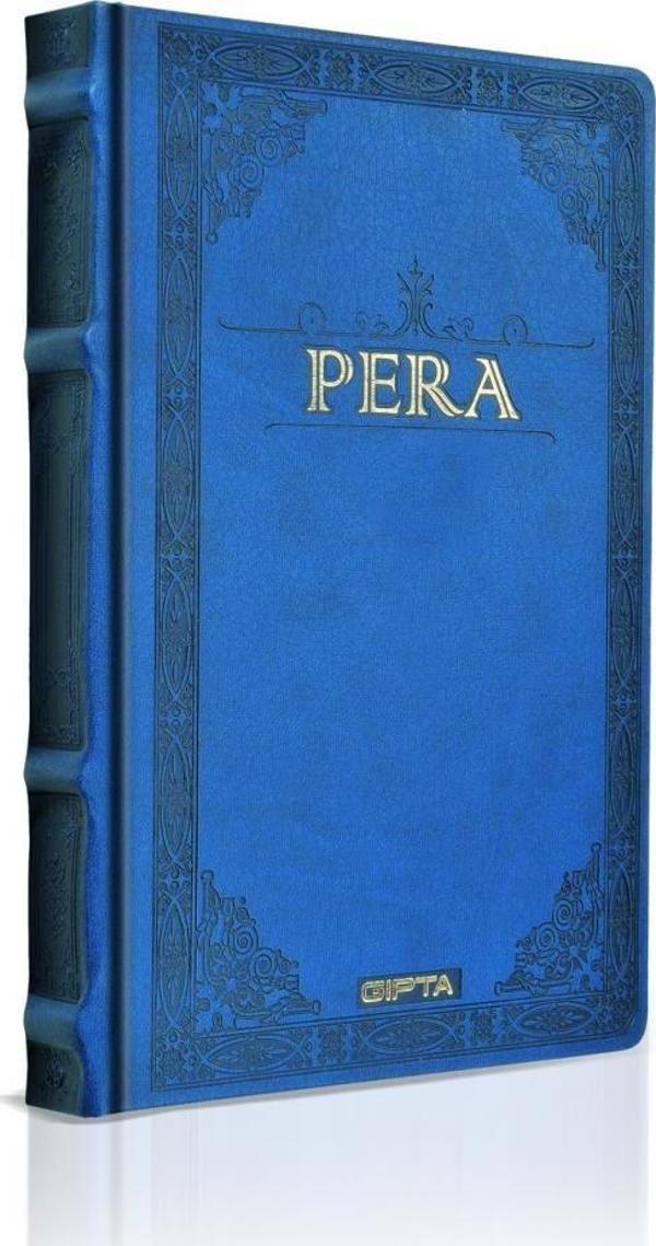 Gıpta Pera İp Dikişli Deri Kapak Not Defteri 13X21Cm 120 Yaprak Çizgisiz 2068 - Image 1
